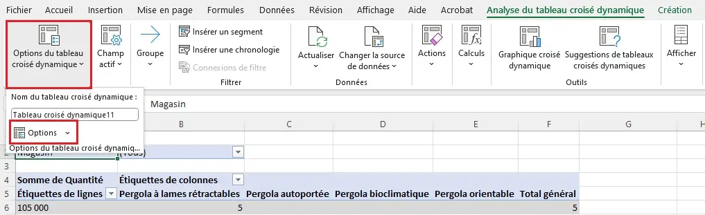 Mettre a jour et enrichir son tableau croise dynamique figure 4