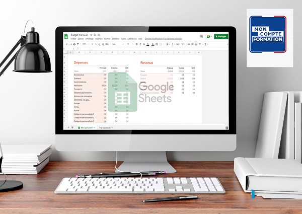 Formation certifiante Google Sheets CPF